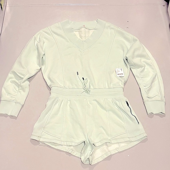 NWT Free People x FP Movement Intercept Romper in Mint - Picture 11 of 16